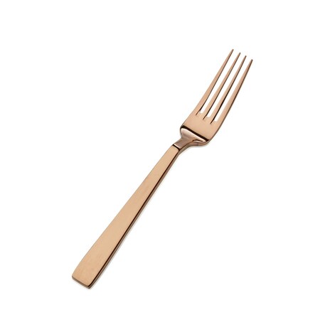 Bon Chef Roman, Dinner Fork, Euro, Mirror Finish, 18/10, 8.13" - Rose Gold , set of 12 S3706RG